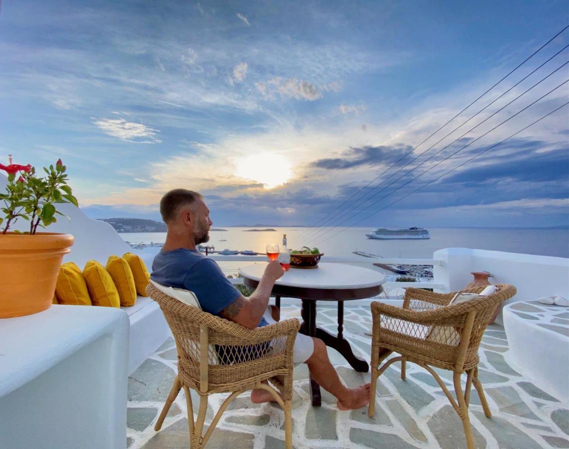 Апартаменты Anemones Sea View Mykonos Town Экстерьер фото